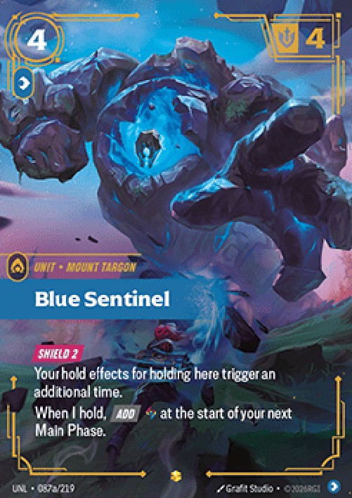Riftbound UNL Blue Sentinel (V.2 - Showcase)