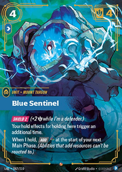 Riftbound UNL Blue Sentinel (V.1 - Epic)