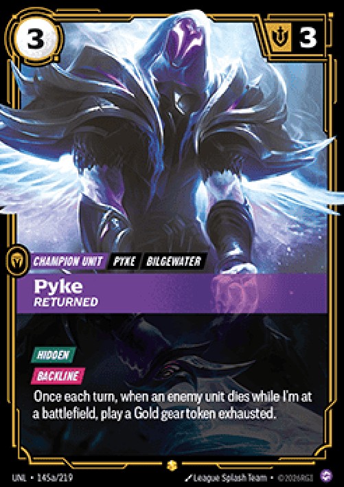 Riftbound UNL Pyke, Returned (V.2 - Showcase)