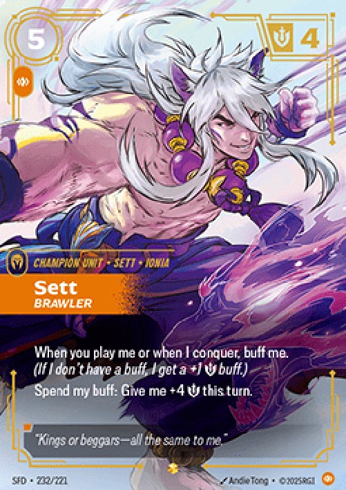 Riftbound SFD Sett, Brawler (V.1 - Showcase)