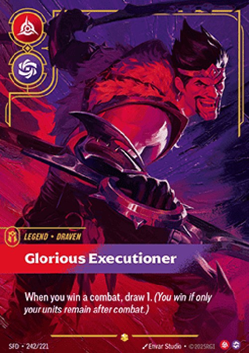 Riftbound SFD Draven, Glorious Executioner (V.2 - Showcase)