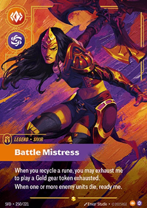 Riftbound SFD Sivir, Battle Mistress (V.2 - Showcase)