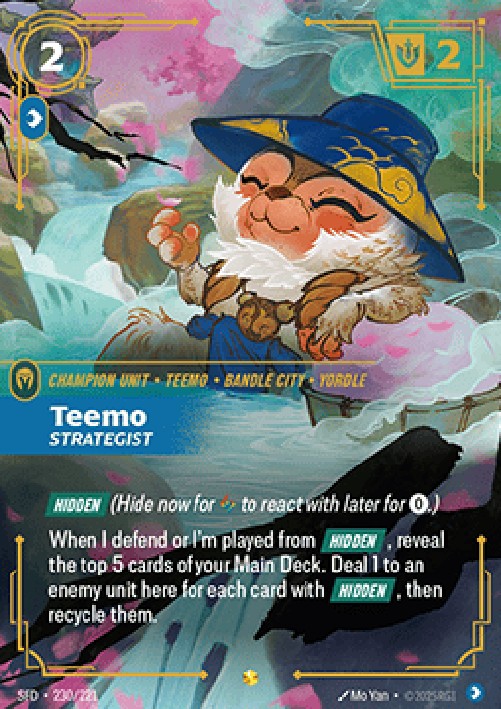 Riftbound SFD Teemo, Strategist (V.1 - Showcase)