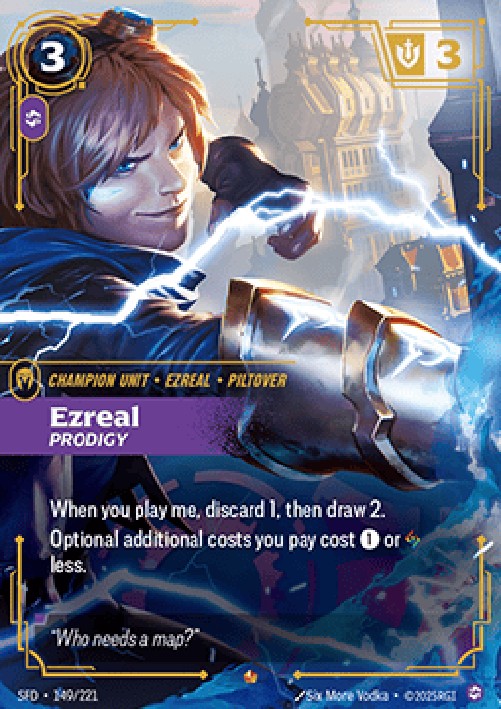 Riftbound SFD Ezreal, Prodigy (V.1 - Epic)