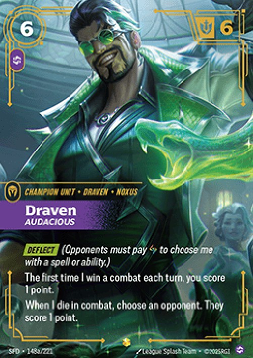 Riftbound SFD Draven, Audacious (V.2 - Showcase)