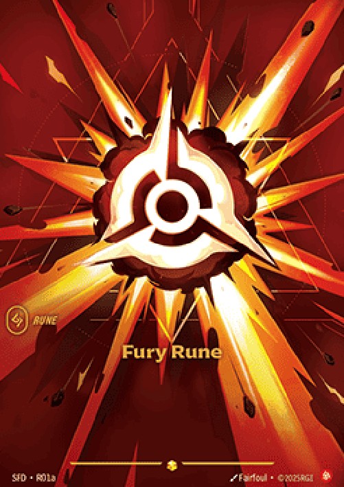Riftbound SFD Fury Rune (V.2 - Showcase)