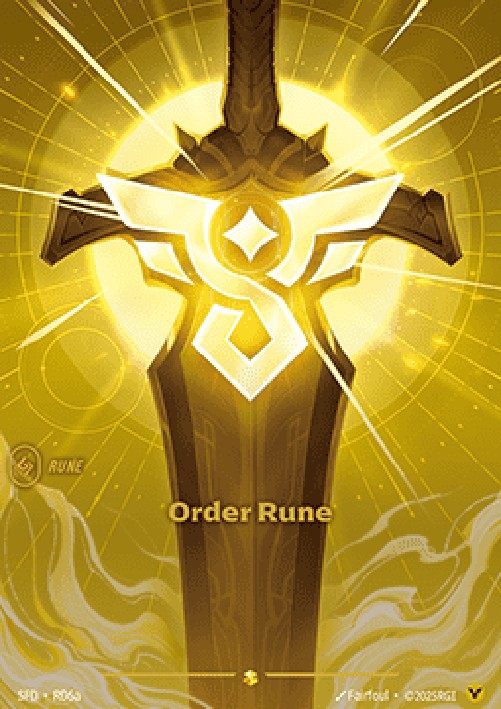 Riftbound SFD Order Rune (V.2 - Showcase)