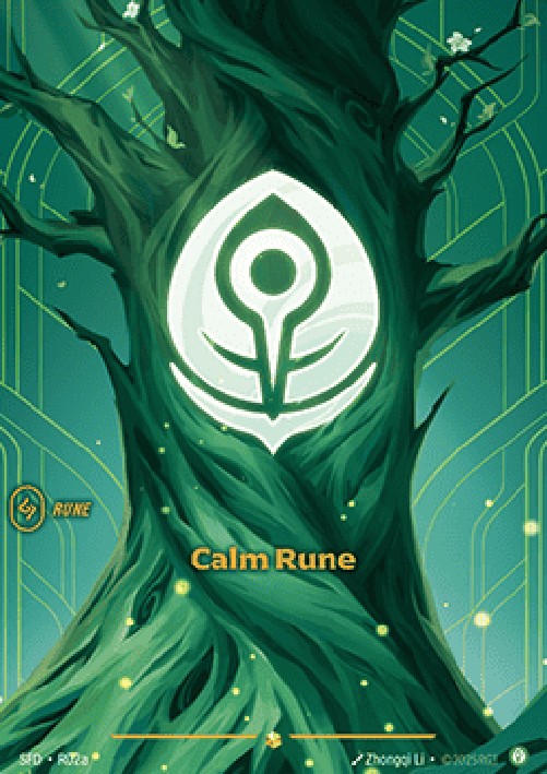 Riftbound SFD Calm Rune (V.2 - Showcase)