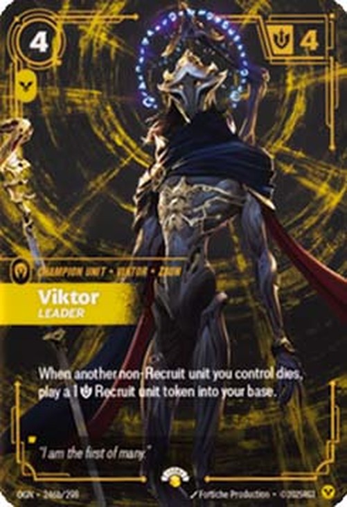 Riftbound OGNX Viktor, Leader (V.2 - Showcase)