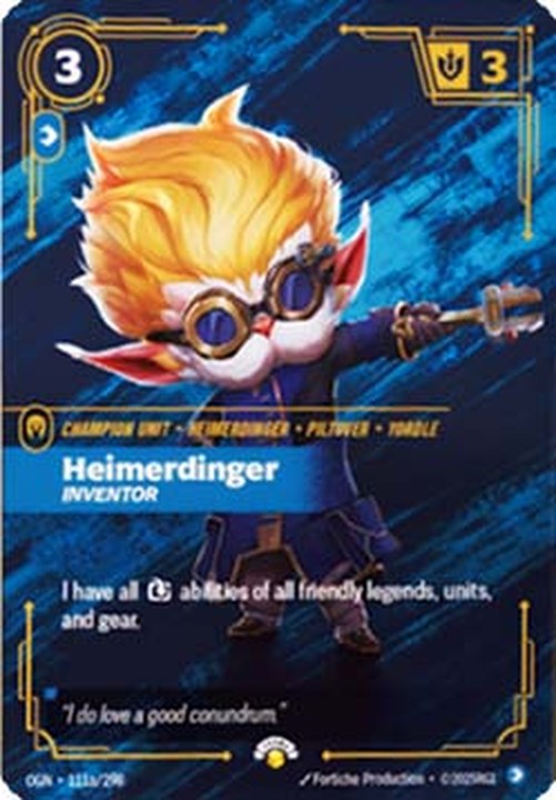 Riftbound OGNX Heimerdinger, Inventor (V.1 - Showcase)