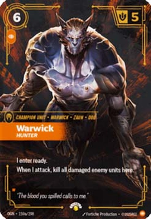 Riftbound OGNX Warwick, Hunter