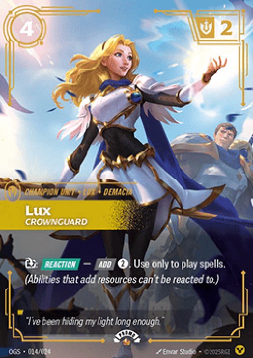 Riftbound OGNX Lux, Crownguard