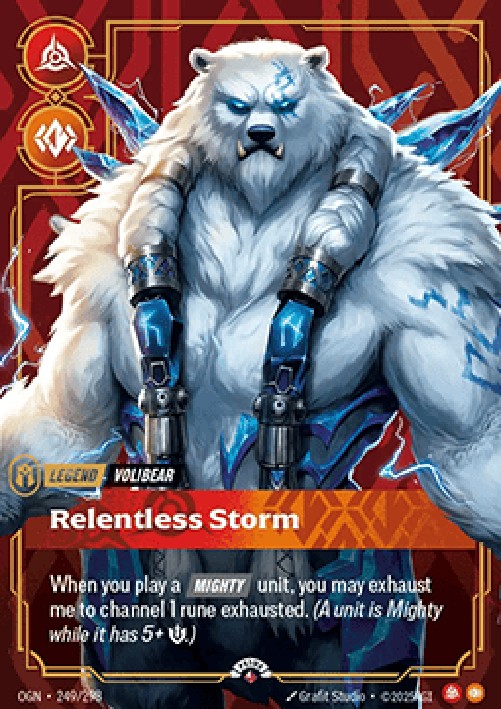 Riftbound OGNX Volibear, Relentless Storm