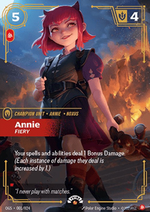 Riftbound OGNX Annie, Fiery