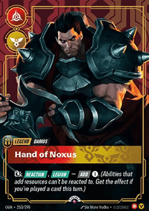 Riftbound OGNX Darius, Hand of Noxus