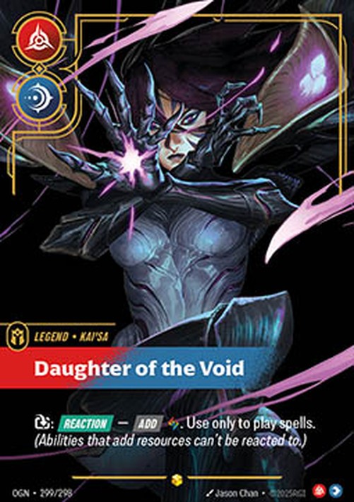 Riftbound OGN Kai'Sa, Daughter of the Void (V.2 - Showcase)