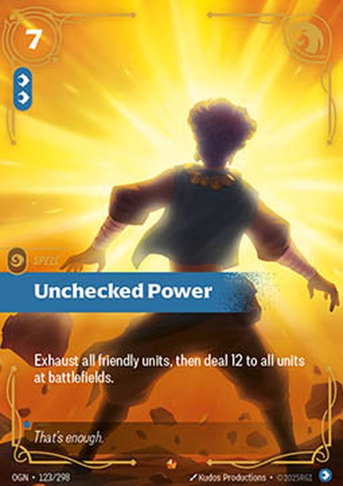 Riftbound OGN Unchecked Power