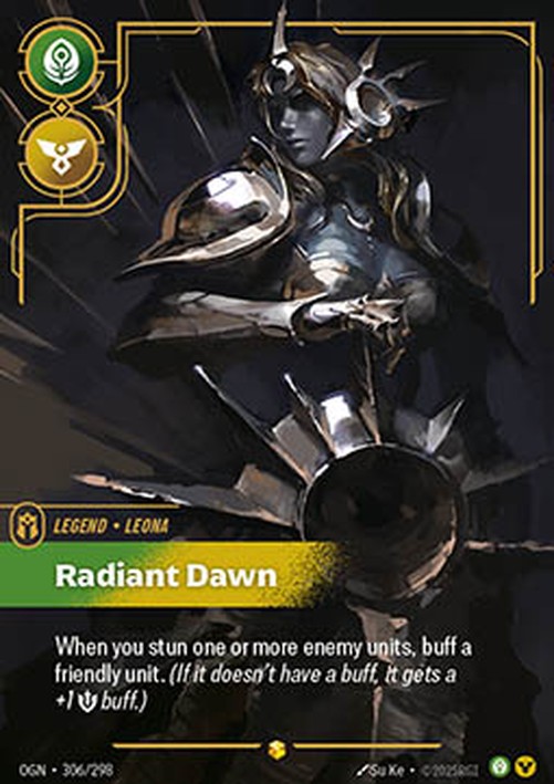 Riftbound OGN Leona, Radiant Dawn (V.2 - Showcase)