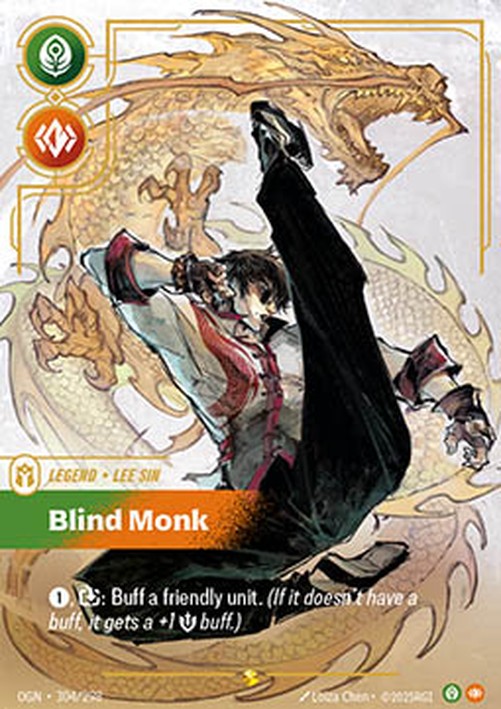 Riftbound OGN Lee Sin, Blind Monk (V.2 - Showcase)
