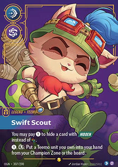 Riftbound OGN Teemo, Swift Scout (V.2 - Showcase)