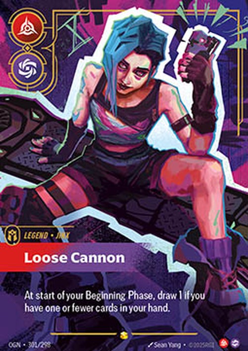 Riftbound OGN Jinx, Loose Cannon (V.2 - Showcase)