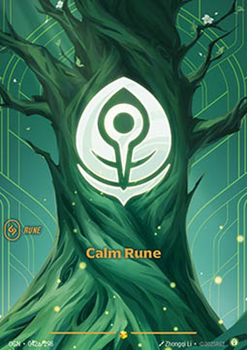Riftbound OGN Calm Rune (V.2 - Showcase)