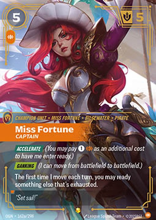 Riftbound OGN Miss Fortune, Captain (V.2 - Showcase)