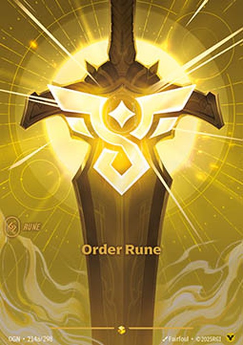 Riftbound OGN Order Rune (V.2 - Showcase)