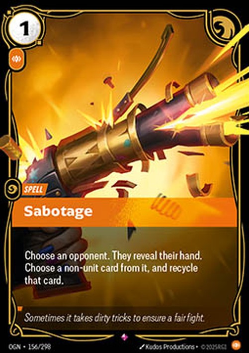 Riftbound OGN Sabotage