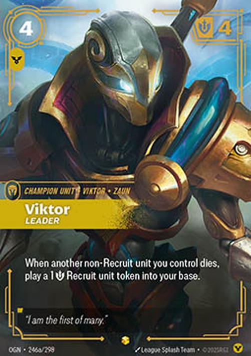 Riftbound OGN Viktor, Leader (V.2 - Showcase)