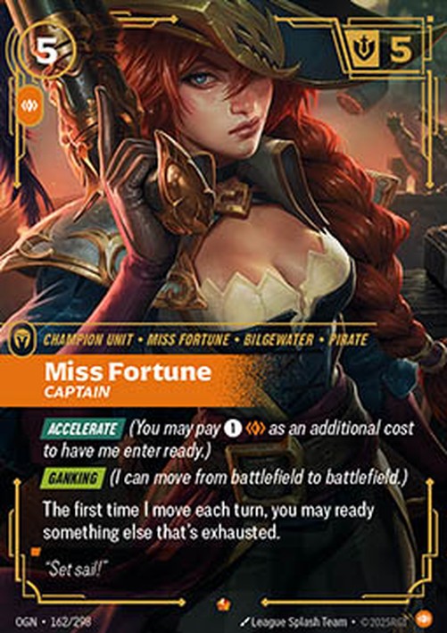 Riftbound OGN Miss Fortune, Captain (V.1 - Epic)