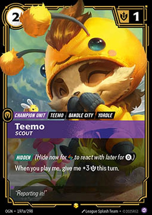 Riftbound OGN Teemo, Scout (V.2 - Showcase)