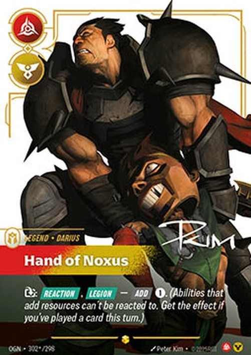 Riftbound Darius, Hand of Noxus (V.3 - Showcase)