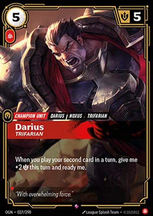 Riftbound Darius, Trifarian (V.1 - Rare)
