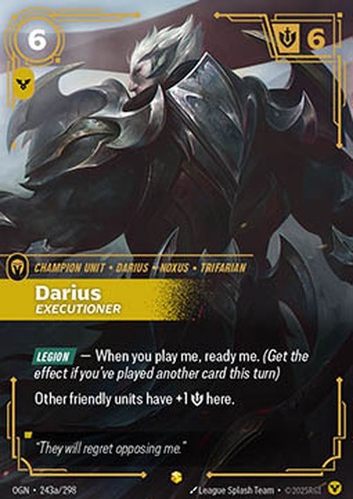 Riftbound Darius, Executioner (V.2 - Showcase)