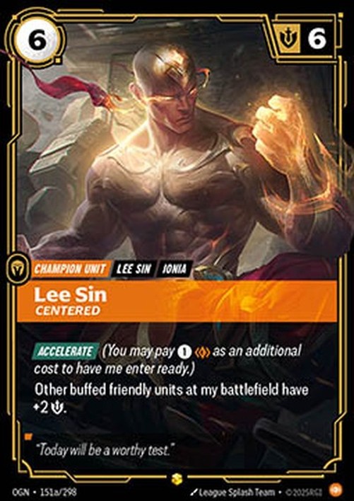 Riftbound Lee Sin, Centered (V.2 - Showcase)