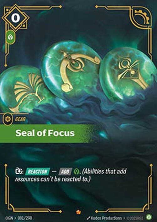 Riftbound Seal of Focus