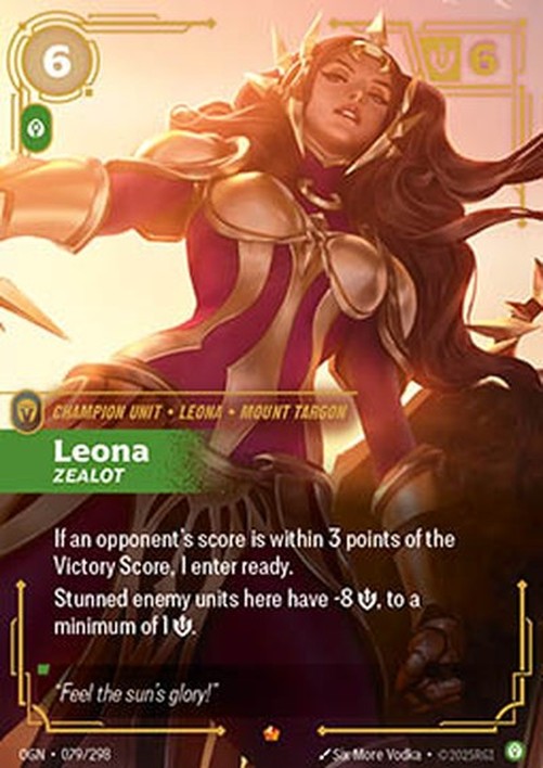 Riftbound Leona, Zealot (V.1 - Epic)