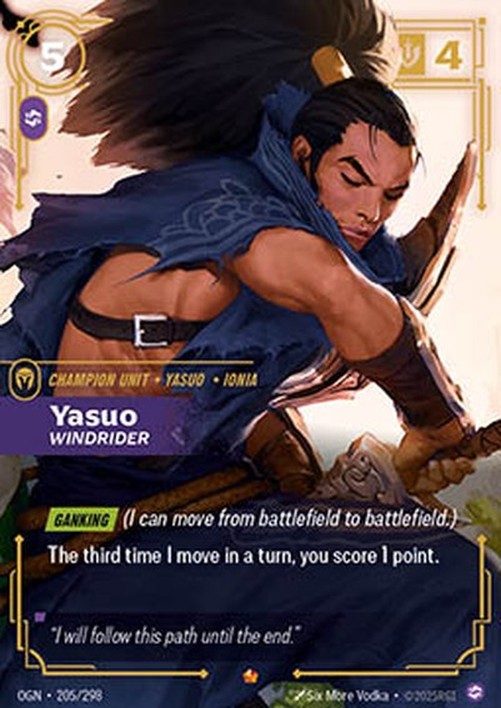 Riftbound Yasuo, Windrider (V.1 - Epic)