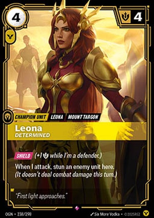 Riftbound Leona, Determined (V.1 - Rare)