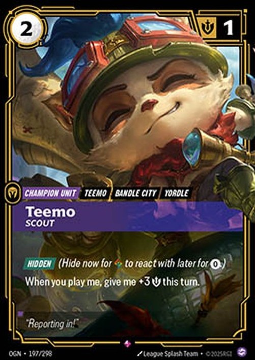 Riftbound Teemo, Scout (V.1 - Rare)
