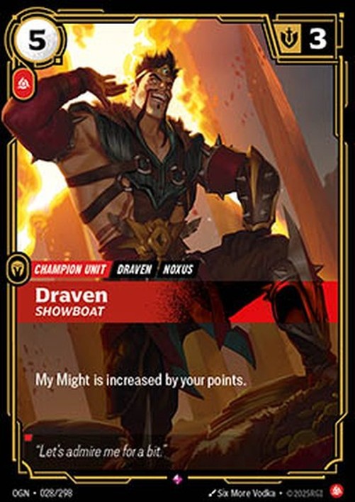 Riftbound Draven, Showboat