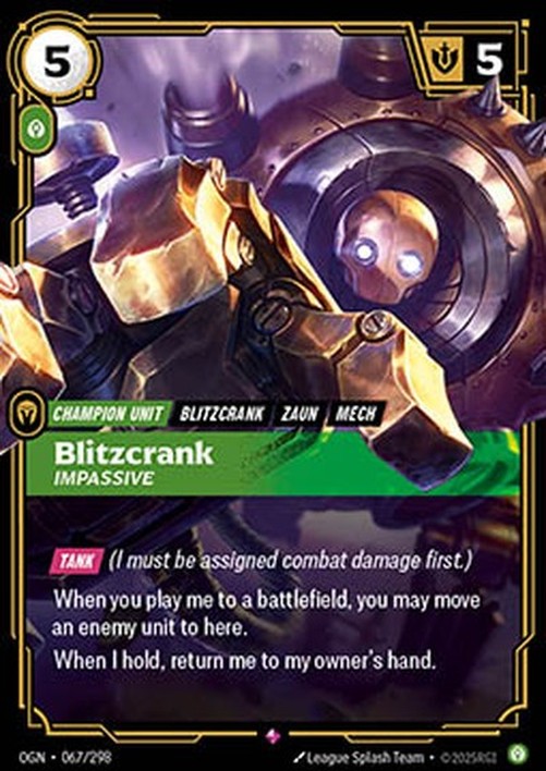Riftbound Blitzcrank, Impassive