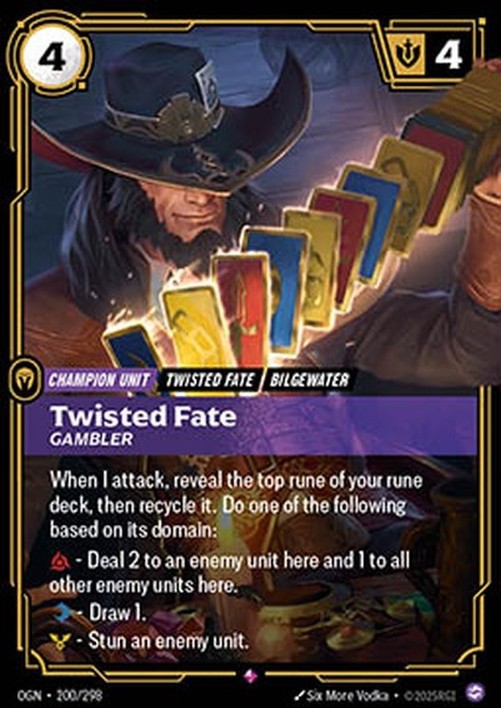Riftbound Twisted Fate, Gambler