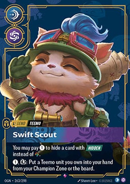 Riftbound Teemo, Swift Scout (V.1 - Rare)