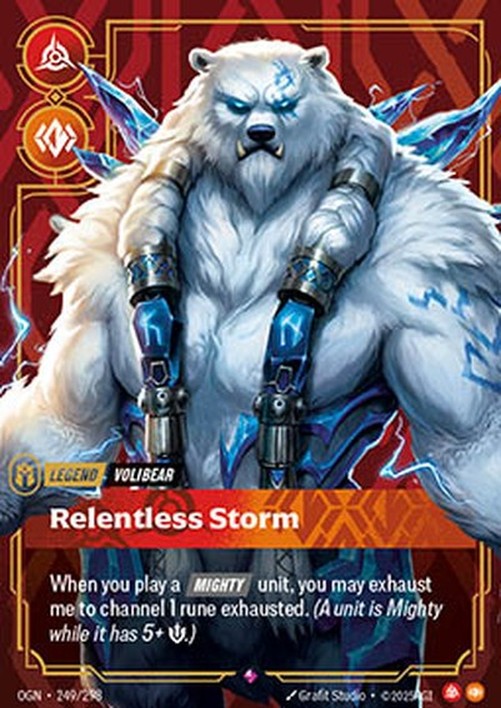 Riftbound Volibear, Relentless Storm (V.1 - Rare)