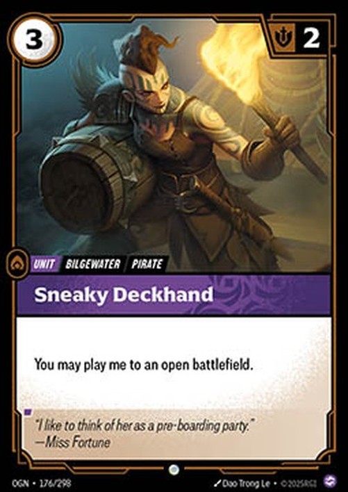Riftbound Sneaky Deckhand