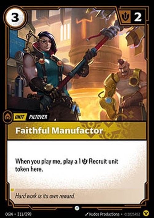 Riftbound Faithful Manufactor