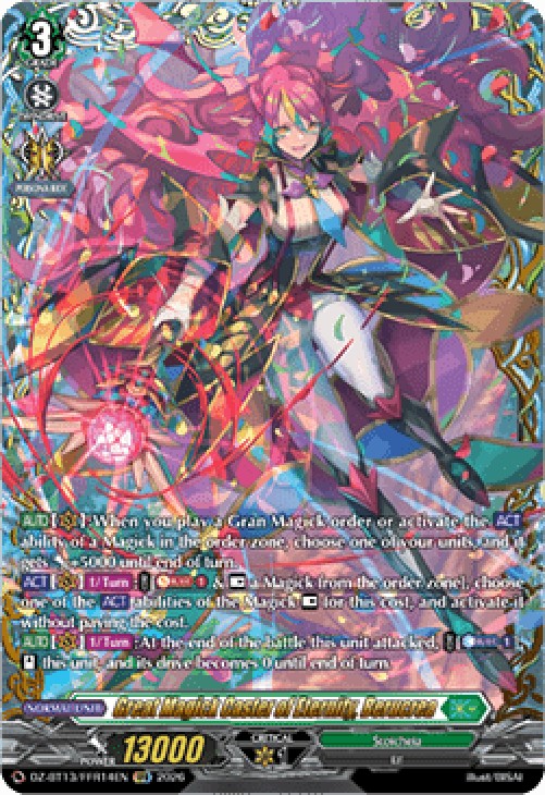 Cardfight!! Vanguard DZ-BT13 Great Magick Caster of Eternity, Berucrea [D-F
