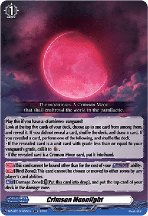 Cardfight!! Vanguard DZ-BT13 Crimson Moonlight [D-Format] (V.1 - Double Rar